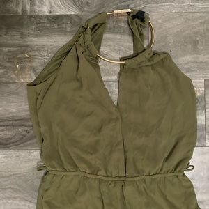 Olive green jumpsuit